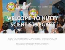 Tablet Screenshot of nuttyscientists-egypt.com